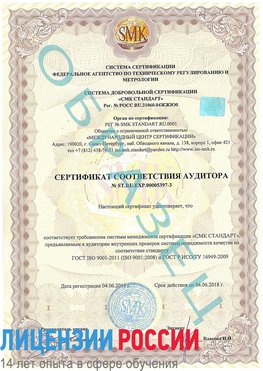 Образец сертификата соответствия аудитора №ST.RU.EXP.00005397-3 Серов Сертификат ISO/TS 16949